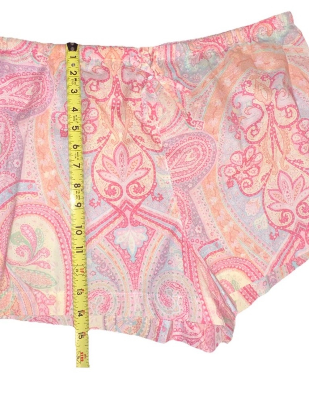 RALPH LAUREN 2 PC notched Collar Shorts Pajamas Set Size XL Pink Paisley New NWT - Picture 10 of 12